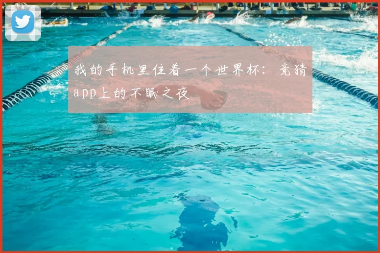 我的手机里住着一个世界杯：竞猜app上的不眠之夜